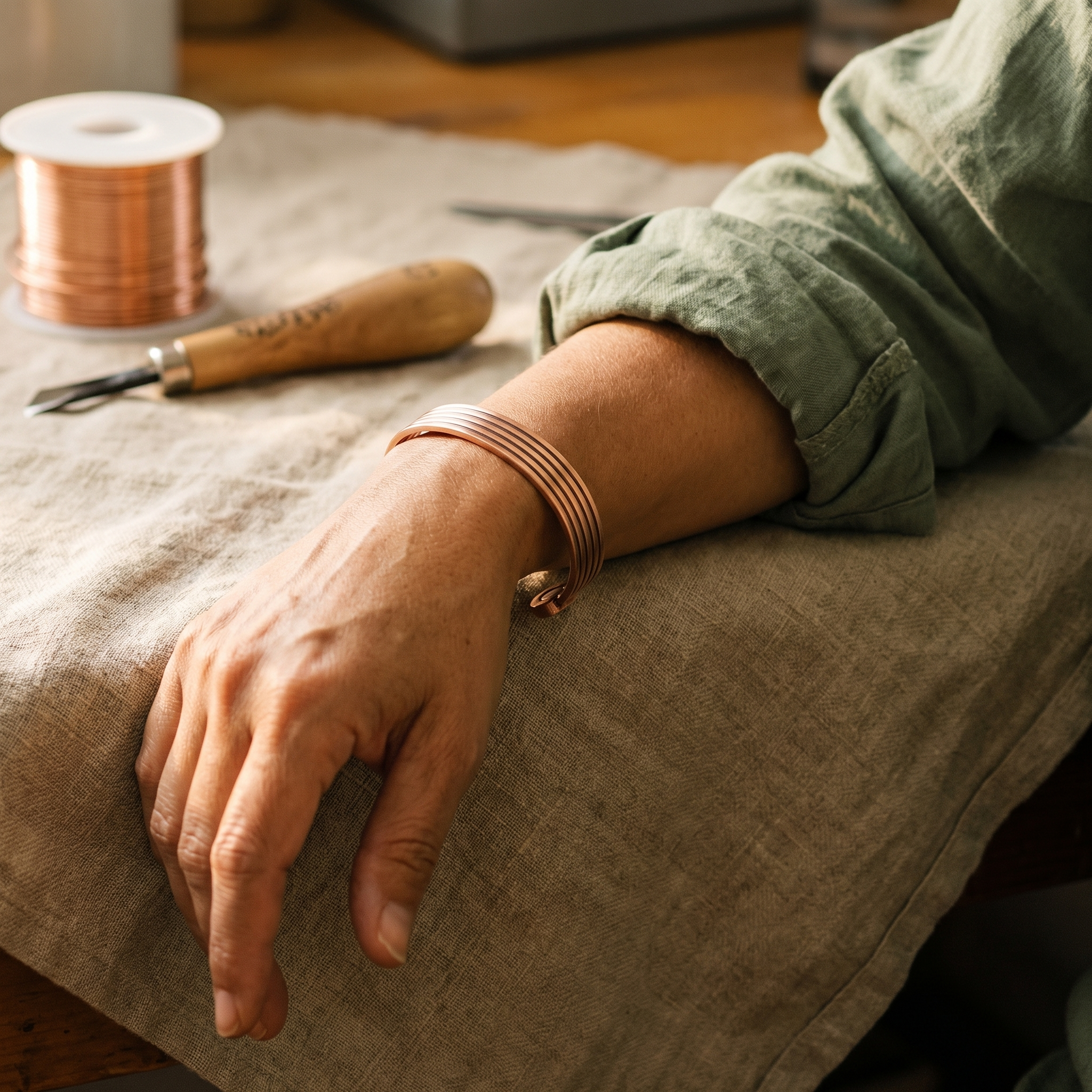 Brățară din cupru Artisan de Elena