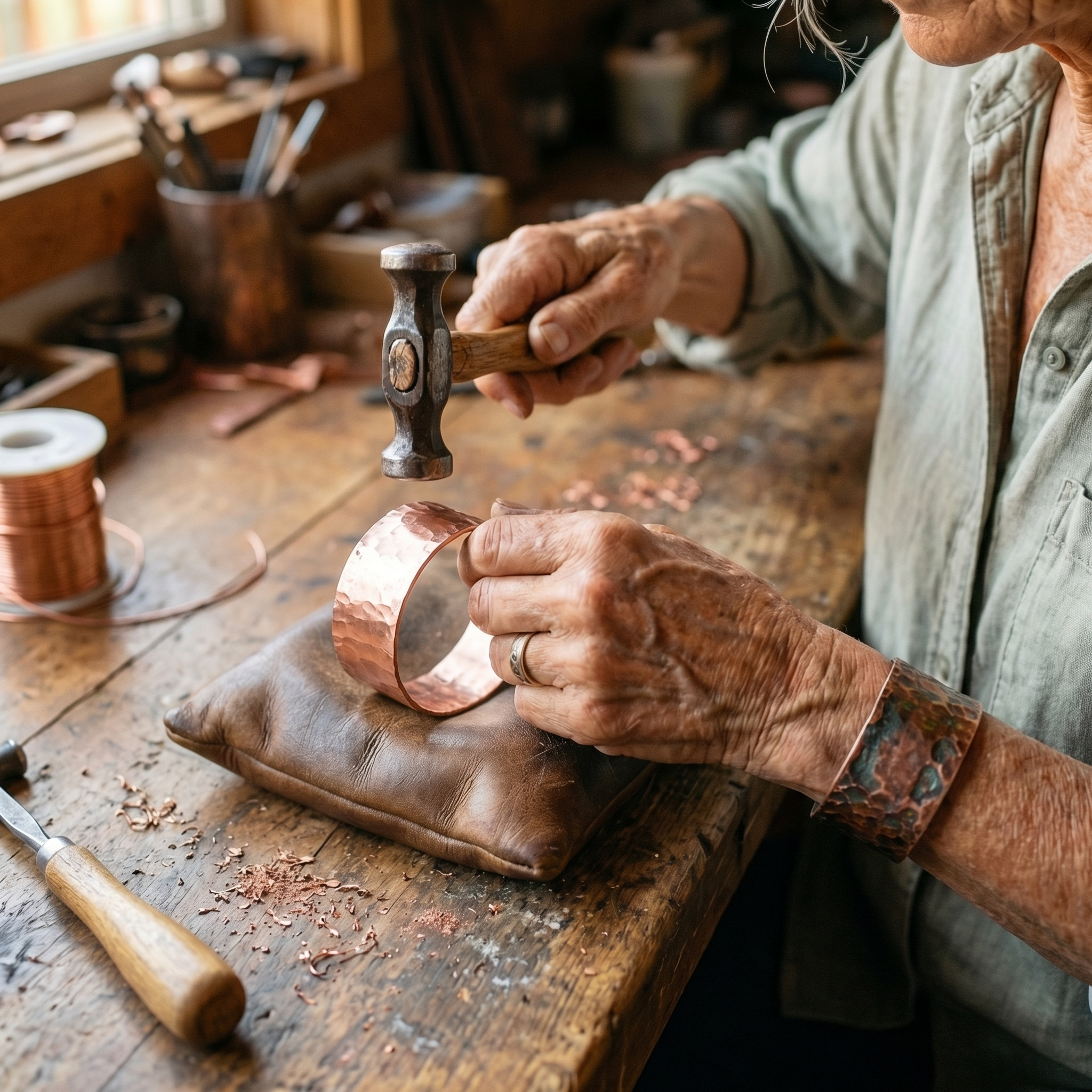Brățară din cupru Atelier de Elena