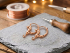 Cercei din cupru Tourbillon de Elena