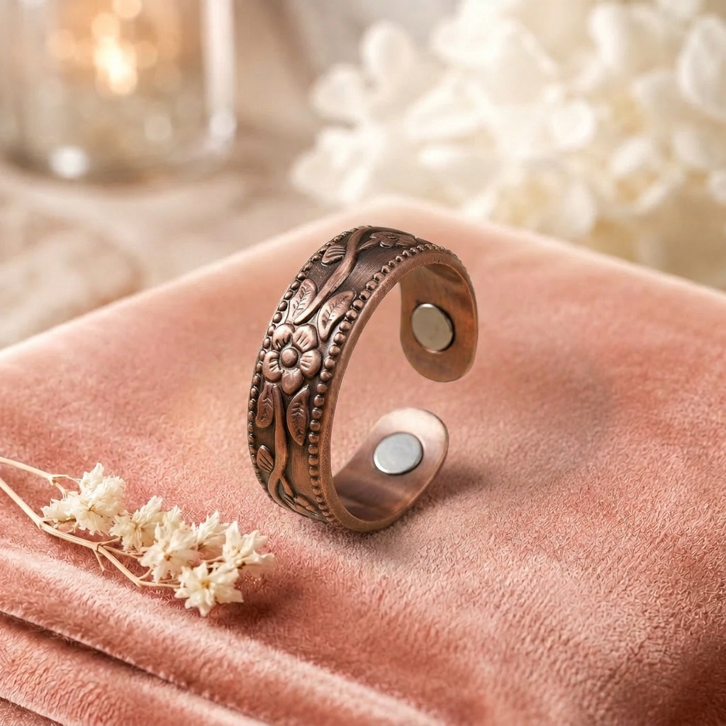 Iring din cupru Petală de Elena